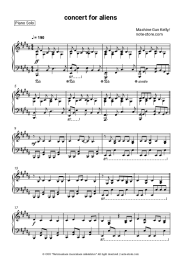 Sheet music, chords Machine Gun Kelly - Concert for Aliens