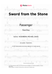 Sheet music, chords Passenger - Sword from the Stone