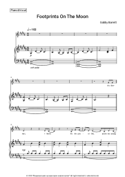 Sheet music, chords Gabby Barrett - Footprints On The Moon