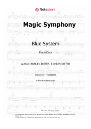 Sheet music, chords Blue System - Magic Symphony