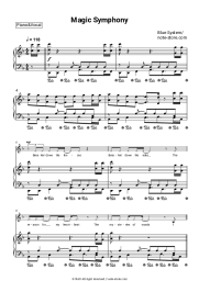 Sheet music, chords Blue System - Magic Symphony