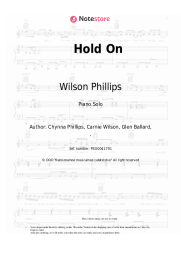 Sheet music, chords Wilson Phillips - Hold On