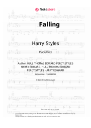 Sheet music, chords Harry Styles - Falling