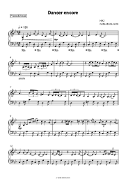 Sheet music, chords HK - Danser Encore