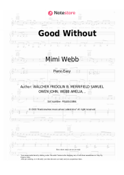 Sheet music, chords Mimi Webb - Good Without