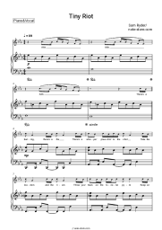 Sheet music, chords Sam Ryder - Tiny Riot