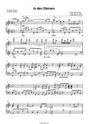 Sheet music, chords Eloy De Jong - In den Sternen