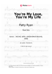Sheet music, chords Patty Ryan - You're My Love, You're My Life