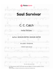 Sheet music, chords C. C. Catch - Soul Survivor