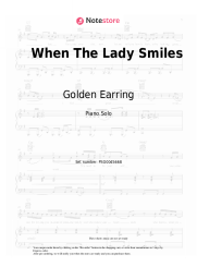 Sheet music, chords Golden Earring - When The Lady Smiles