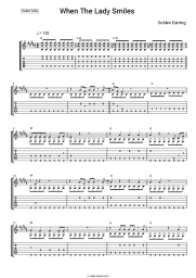 Sheet music, chords Golden Earring - When The Lady Smiles