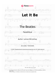 Sheet music, chords The Beatles - Let It Be