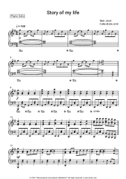 Sheet music, chords Bon Jovi - Story of my life