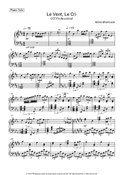 Sheet music, chords Ennio Morricone - Le Vent, Le Cri (OST Professional)