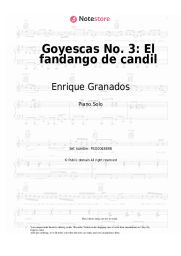Sheet music, chords Enrique Granados - Goyescas, Book 1: No. 3 El fandango de candil