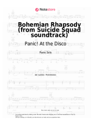 Sheet music, chords Panic! At the Disco - Bohemian Rhapsody (from Suicide Squad soundtrack)