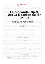 undefined Amilcare Ponchielli - La Gioconda, Op.9, Act 1: E cantan su lor tombe