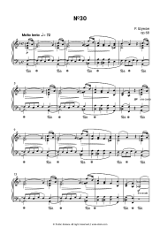 Sheet music, chords Robert Schumann - Album for the Young, Op.68, No.30 F major