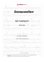 Sheet music, chords Ion Ivanovici - Donauwellen