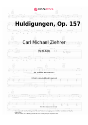 Sheet music, chords Carl Michael Ziehrer - Huldigungen, Op. 157