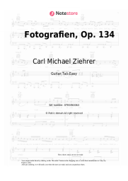 Sheet music, chords Carl Michael Ziehrer - Fotografien, Op. 134