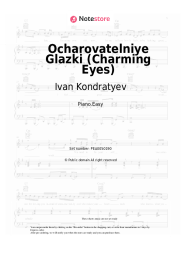 Sheet music, chords Ivan Kondratyev - Ocharovatelniye Glazki (Charming Eyes)