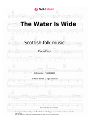 Sheet music, chords Scottish folk music - The Water Is Wide