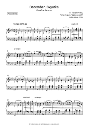 undefined P. Tchaikovsky - December. Svyatka