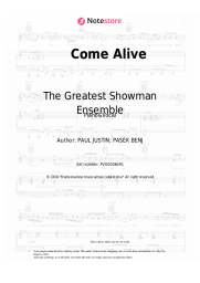Sheet music, chords The Greatest Showman Ensemble, Hugh Jackman - Come Alive