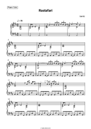 Sheet music, chords Santiz - Rastafari