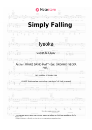 Sheet music, chords Iyeoka - Simply Falling