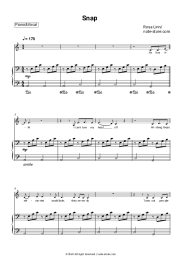 Sheet music, chords Rosa Linn - SNAP