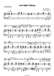 Sheet music, chords Harry Styles - Late Night Talking