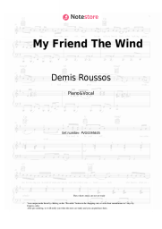 Sheet music, chords Demis Roussos - My Friend The Wind