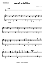 Sheet music, chords Vaya Con Dios - Just a Friend of Mine