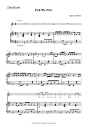Sheet music, chords Vaya Con Dios - Puerto Rico