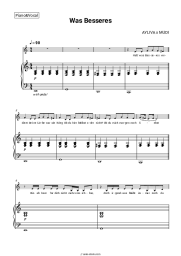 Sheet music, chords AYLIVA, Mudi - Was Besseres