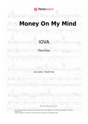 Sheet music, chords IOVA - Money On My Mind