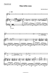 Sheet music, chords Semino Rossi - Was bitte was