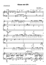 Sheet music, chords LEA,  LUNA - Küsse wie Gift