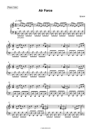 Sheet music, chords Space - Air Force
