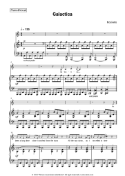 Sheet music, chords Rockets - Galactica