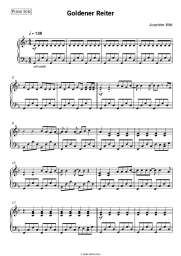 Sheet music, chords Joachim Witt - Goldener Reiter