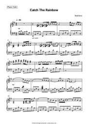 Sheet music, chords Rainbow - Catch The Rainbow