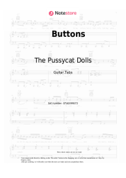 Sheet music, chords The Pussycat Dolls - Buttons