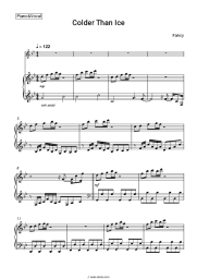 Sheet music, chords Fancy - Colder Than Ice