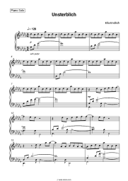 Sheet music, chords Ella Endlich - Unsterblich