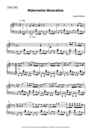 Sheet music, chords Lainey Wilson - Watermelon Moonshine