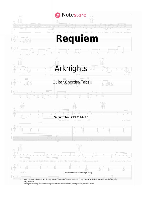 Requiem - Arknights EP Chords and Tabs - Guitar.Chords&Tabs