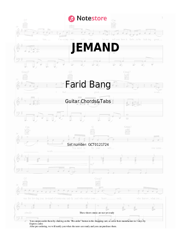 JEMAND - Farid Bang Chords and Tabs - Guitar.Chords&Tabs